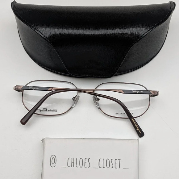 🕶️Salvatore Ferragamo 1661-T Unisex Eyeglasses /TH547🕶️ - Picture 3 of 13